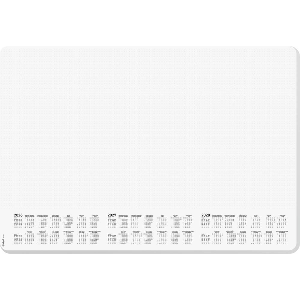 Sigel H6301 Bureau onderlegger Wit (b x h) 59.50 cm x 41 cm