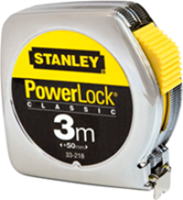 Stanley rolbandmaat powerlock 3m - 12.7mm metaal