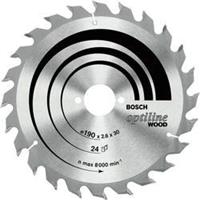 Cirkelzaagblad Optiline Wood Bosch 2608641171 Diameter:160 x 20/16 mm Aantal tanden (per inch):24 Dikte:1.8 mm