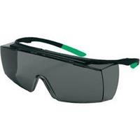 Uvex super f OTG 9169543 Veiligheidsbril Incl. UV-bescherming Zwart, Groen DIN EN 166-1, DIN EN 169