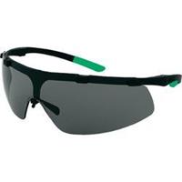 Uvex super fit 9178043 Veiligheidsbril Incl. UV-bescherming Zwart, Groen DIN EN 166