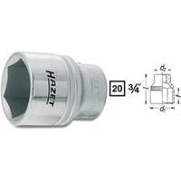 Hazet - 1000-19 Buiten zeskant Dopsleutelinzetstuk 19 mm 3/4" (20 mm) Afmeting, lengte 52 mm