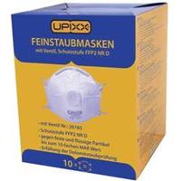 Upixx Fijnstofmasker 26183 Filterklasse/beschermingsgraad: FFP2 NR D 10 stuks