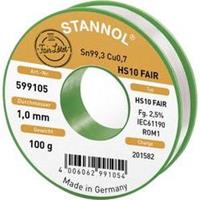 stannol HS10-Fair Lötzinn Spule Sn99.3Cu0.7 100g 1.0mm