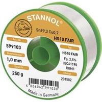 stannol HS10-Fair Lötzinn Spule Sn99.3Cu0.7 250g 1.0mm
