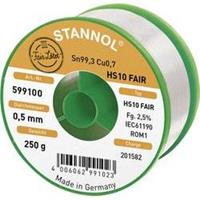 Stannol HS10-Fair Lötzinn Spule Sn99.3Cu0.7 250g 0.5mm W915261