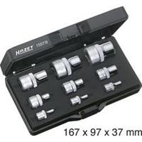 HAZET Werkzeug-Satz 1557/9 Vierkant hohl 6,3 mm (1/4"), 10 mm (3/8"), 12,5 mm (1/2") Außen TORX im Set: 9