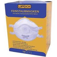 Upixx L+D Feinstaubmaske mit Ventil FFP3 D 10 St. DIN EN 149:2001, DIN EN 149:2009