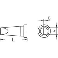 Weller LT-B Soldeerpunt Beitelvorm, recht Grootte soldeerpunt 2.4 mm