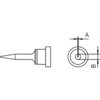 Weller LT-1S Soldeerpunt Ronde vorm, lang Grootte soldeerpunt 0.2 mm