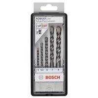 boschaccessories Bosch Accessories 2607010526 Carbide Beton-spiraalboren set 5-delig 5 mm, 5.5 mm, 6 mm, 7 mm, 8 mm Cilinderschacht 1 set(s)
