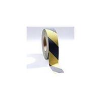 Antirutsch-Band, selbstklebend Breite 50 mm schwarz/gelb, Rolle, ab 1 Stk