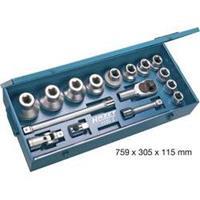 HAZET Steckschlüssel-Satz 1100Z - Vierkant hohl 25 mm (1 Zoll) - Außen-Doppel-Sechskant Profil - Anzahl Werkzeuge: 17