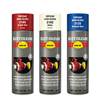 Rust-oleum - hard hat Deckschicht RAL9005 - Schwarz Glänzend 500ml, schnelltrocknendes Industrielack-Spray - Schwarz