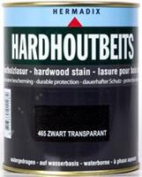Hermadix Hardhoutbeits 465 zwart transparant 750 ml