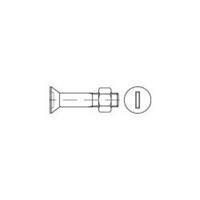 toolcraft Verzonken schroeven M20 100 mm Sleuf DIN 7969 Staal galvanisch verzinkt 25 stuks