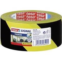 TESA Markeringstape Premium 50 mm x 66 m. zwart/geel (rol 66 meter)