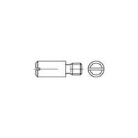 toolcraft Tapschroeven M4 5 mm Sleuf DIN 927 Staal 100 stuks