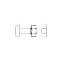 toolcraft Hamerkopbouten M12 40 mm DIN 261 Staal 10 stuks