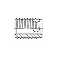 Schroefdraad inzet M4 6 mm 100 stuks