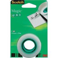 Scotch plakband Magic Tape ft 19 mm x 25 m, blister met 1 rolletje