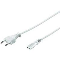 GOOBAY Power cable 1.8m euro plug CEEE 7/16 > double nut jack IEC 60320 C7 -