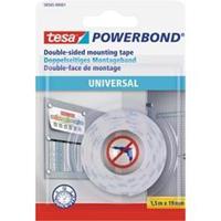 TESA Tesa Powerbond Dubbelzijdige tape Wit (l x b) 1.5 m x 19 mm Inhoud: 1 rollen