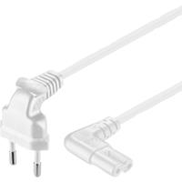 Pro Stromkabel C7 (2 pins) - Weiß - 3 m - 90°