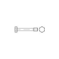 toolcraft Sechskantschrauben mit Dünnschaft M8 30mm Außensechskant DIN 7964 Edelstahl A2 1