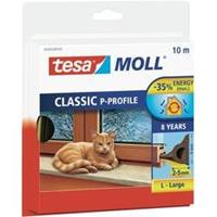 tesa Moll CLASSIC P-Profil Gummidichtung, braun, 9 mm x 10 m
