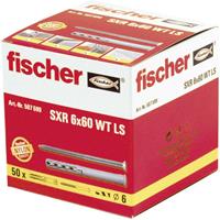 Fischer 507599 Kozijnpluggen SXR met houtschroef Nylon pluggen en houtschroeven 1 set