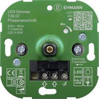 Ehmann 3900x0700 Dimmer (inbouw) Geschikt voor lampen: Spaarlamp, LED-lamp, Halogeenlamp, Gloeilamp