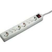 Hama 8-way Power Strip, with switch, 1.4 m, white - 