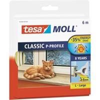 tesa Moll CLASSIC P-Profil Gummidichtung, weiß, 9 mm x 6 m