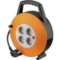 GOOBAY Cable reel with cable run with 4x protective contact sockets and surge