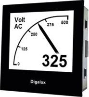 tdeinstruments Digalox DPM72-AV Digitales Einbaumessgerät Grafisches DIN-Messgerät für Volt und