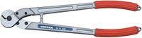 Knipex Drahtseil- und Kabelschere poliert mit Kunststoff-Hüllen 600 mm - 95 71 600
