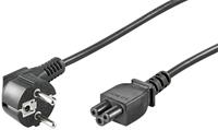 Goobay Power cable 3 m, black Safety plug (type F, CEE 7/7) > Device jack C5