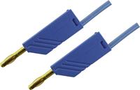 skshirschmann MLN 150/2,5 BL Messleitung [Lamellenstecker 4mm - Lamellenstecker 4 mm] 1.50m Blau