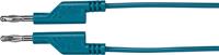 Voltcraft Messleitung [Lamellenstecker 4mm - Lamellenstecker 4 mm] 5.00m Blau