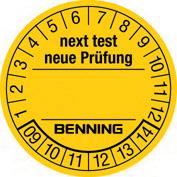 BENNING Prüfplaketten f.ST710,ST720,ST750 756212(VE300)