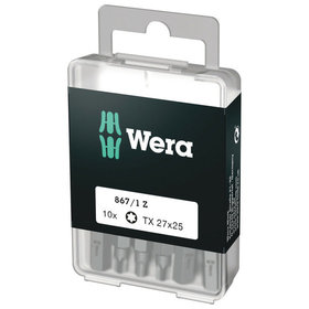 Wera - Bit 867/1 Z DIY für TORX TX 27 x 25mm, 10 Stück