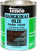 Tenco Bangkirai Olie Dark Teak Waterbasis 1000 ml.