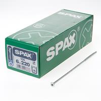 Spax Spaanplaatschroef platverzonken kop verzinkt T-Star T30 deeldraad 6.0 x 220mm