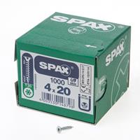 SPAX Schrauben SeKo T-STAR plus Senkkopfschrauben 4,0x 20 Wirox HP (Inh.1000 Stück)