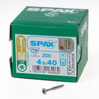 Spax Spaanplaatschroef lenskop roestvaststaal pozidrive 4.5 x 40mm