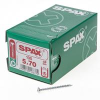 Spax Spaanplaatschroef cilinderkop verzinkt T-Star T20 5.0x70mm (per 100 stuks)