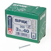Spax Senkkopf, T-Star Plus, Vollgewinde 3,5 x 40 mm, 200 Stück