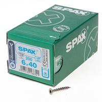 Spax - Edelstahlschraube, 6 x 40 mm, 200 Stück, Vollgewinde, Senkkopf, t-star plus T30, 4CUT - 1197000600403