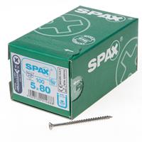 Spax Spaanplaatschroef platverzonken kop RVS pozidriv 5.0x80mm (per 100 stuks)